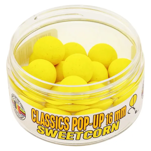Плаващи топчета за шаран VDE Classics Pop-Up, 16 мм, Sweetcorn — снимка 2