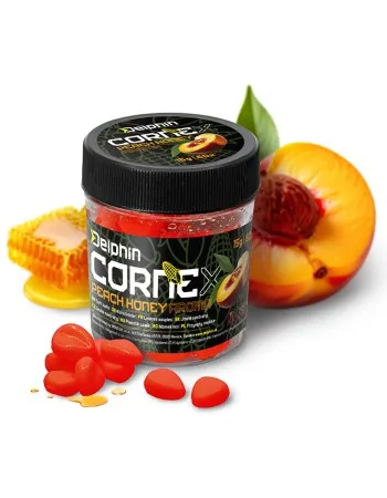 Царевица за стръв Delphin CorneX Pop Up, Праскова - Мед