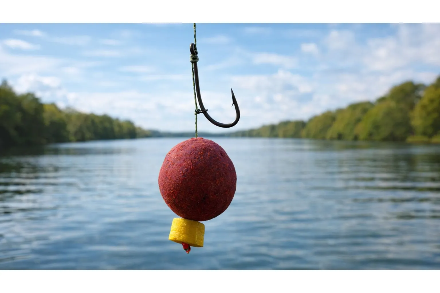 монтаж на косъм за шаран с топче и правилна дължина