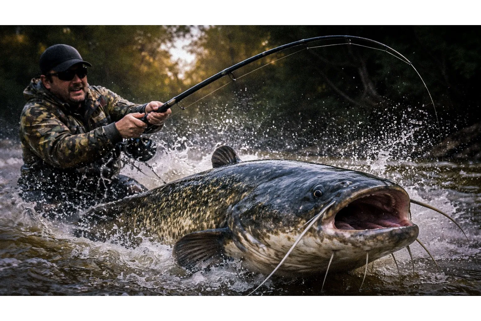 риболов на сом с правилно оборудване