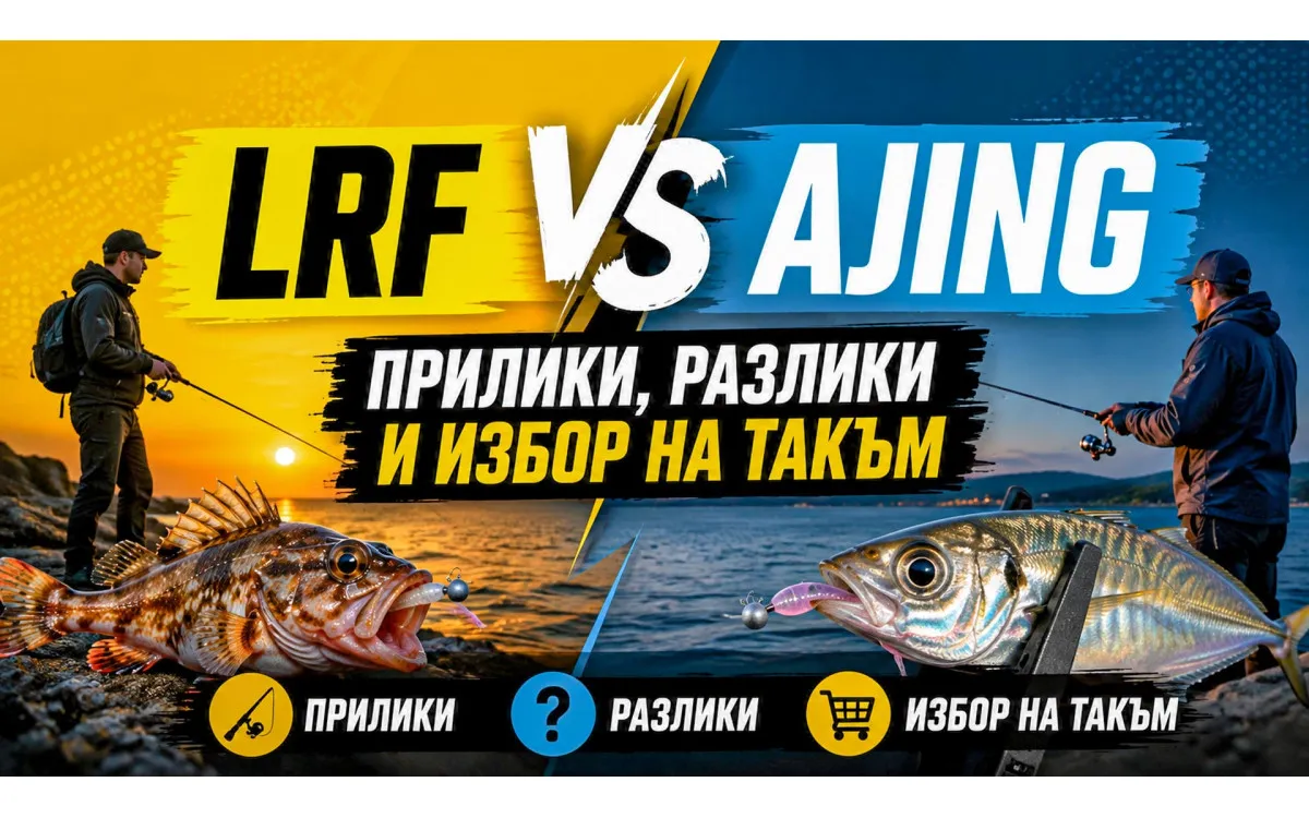 LRF или Ajing - прилики, разлики и избор на такъм
