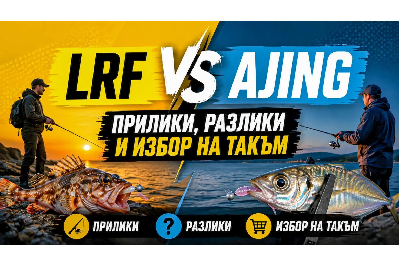 LRF или Ajing - прилики, разлики и избор на такъм
