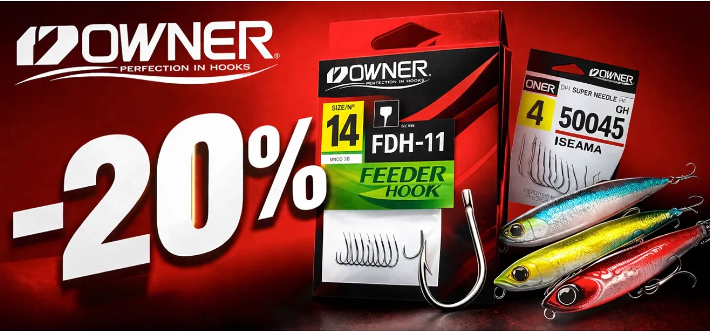 Голямо намаление на куки Owner в риболовен магазин Наслука