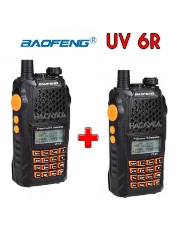 Комплект 2 броя професионални радиостанции Baofeng UV-6R