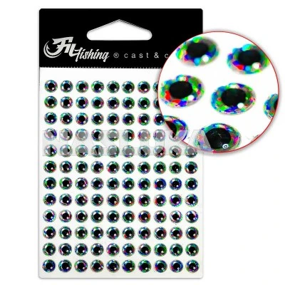 3D очи за изкуствени примамки Fil Fishing Fish Eyes - Silver