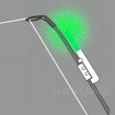 LED индикатор за фидер Mikado Rod Tip Light Green, 1.6 - 2.6 мм