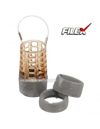 Фидер хранилка Filex Quick Change Distance Feeder с комплект утежнения 30+40+50г