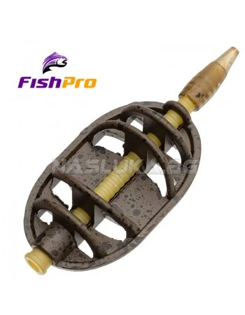 Метод фидер хранилка FishPro Quick Change Method Feeder - Oval