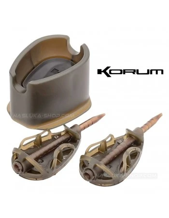 Метод фидер хранилки с преса Korum Camo Method Twin Pack 2+1
