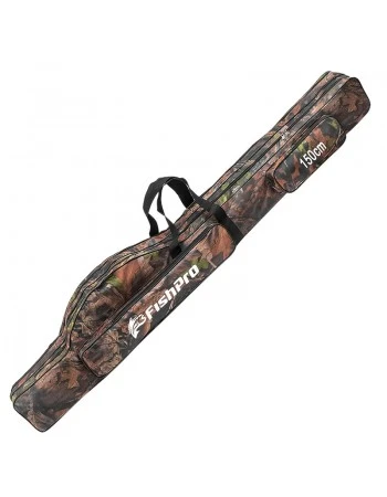 Троен калъф за въдици FishPro Camo