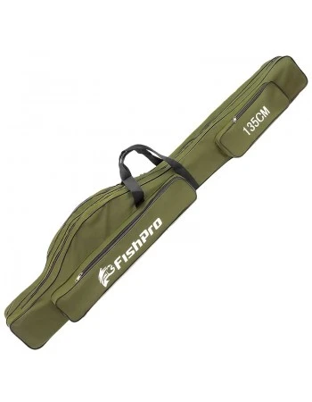 Двоен калъф за въдици FishPro Green