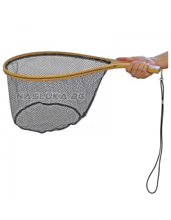 Дървен кеп с гумирана мрежа FilStar Wood Bent Fly Net