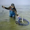 Плаващ кеп с гумирана мрежа и магнитен конектор Rhino Inshore