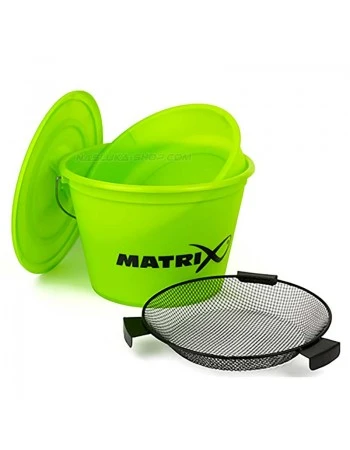 Комплект кофа с леген, сито и капак Matrix Lime Bucket Set
