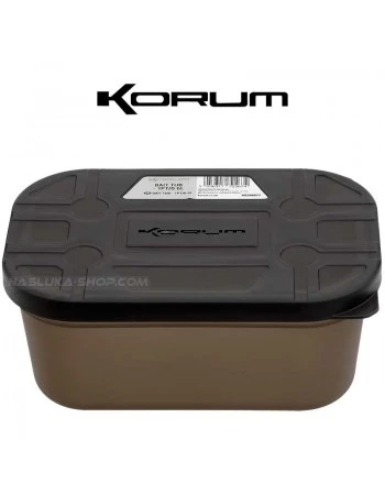 Кутия за стръв с капак Korum Bait Tub 1PT - 0.6л