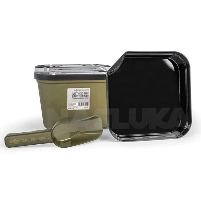 Кутия за метод фидер Korum Method Mix Bait Tub Set 1.83л