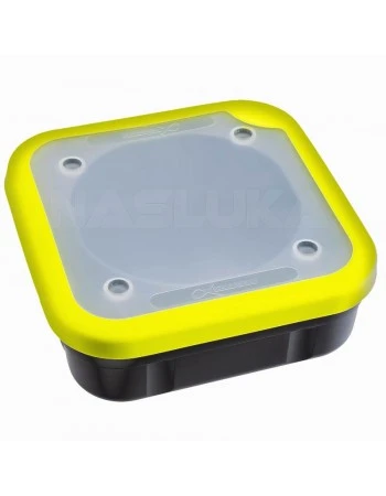 Кутия за стръв с плътен капак Matrix Solid Tip Bait Box - Grey/Lime