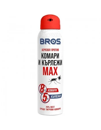 Репелент с продължително действие против комари и кърлежи Bros MAX