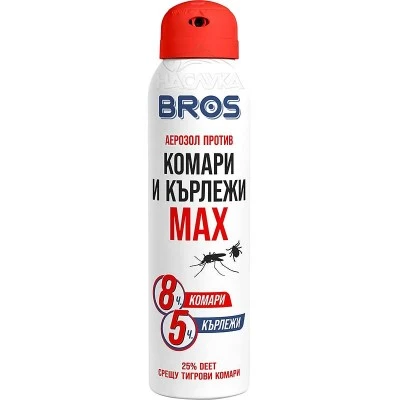 Репелент с продължително действие против комари и кърлежи Bros MAX