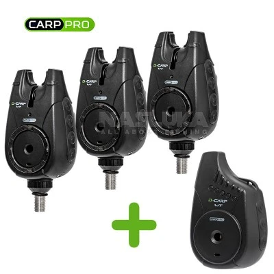 Комплект сигнализатори за шаран Carp Pro D-Carp WT Bite Alarm Set 3+1