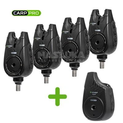 Комплект сигнализатори за шаран Carp Pro D-Carp WT Bite Alarm Set 4+1