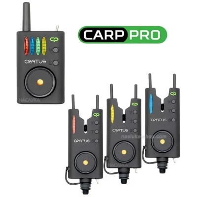 Комплект шарански сигнализатори Carp Pro Cratus 3+1