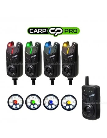 Комплект шарански сигнализатори с лампа Carp Pro Hastam 4+1