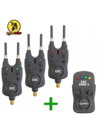Комплект шарански сигнализатори Extra Carp Sonic 3+1