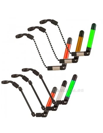 Комплект от 3 обтегача JRC Kurve Slim Indicator Set of 3 - Black Neon