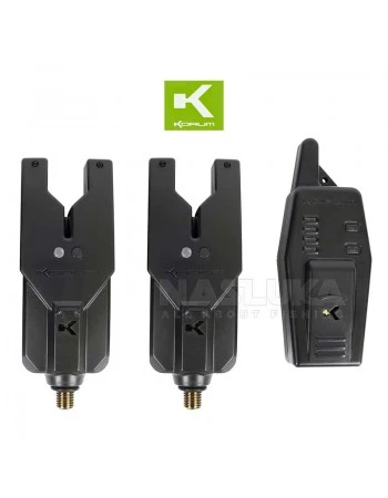Комплект сигнализатори за шаран Korum KRI 2 Rod Remote Alarm Set