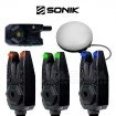 Шарански сигнализатори с лампа Sonik HeroX Bite Alarm Set 3+1