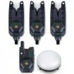 Шарански сигнализатори с лампа Sonik HeroX Bite Alarm Set 3+1