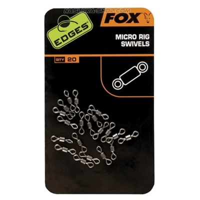 Вирбели за монтажи Fox Edges Micro Rig Swivels - 20 бр.