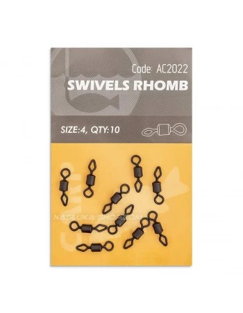 Вирбели за шарански монтажи Life Orange Swivels Rhomb - AC2022