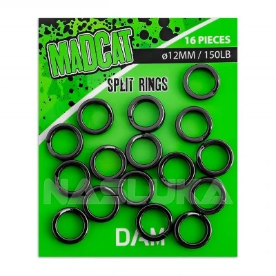 Усилени халки за монтажи за сом Madcat Split Rings - 16 бр.