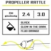 Пропелер-тракалка за сом Black Cat Propeller Rattle - Fluo Orange