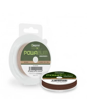 Ластик за фидер Delphin REAXE PowaGUM Absorber Brown 10м