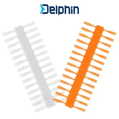 Стопери за монтажи на косъм Delphin Q-Stop - Orange Transparent