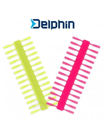 Стопери за монтажи на косъм Delphin Q-Stop - Yellow Pink