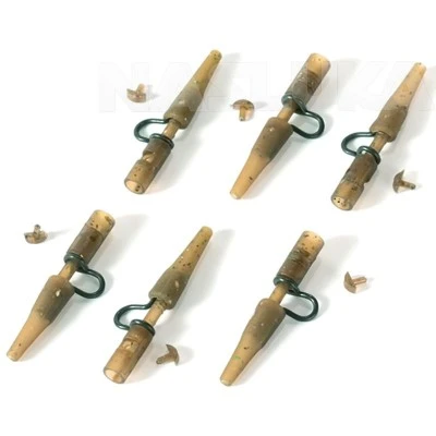 Клипсове за шарански монтажи Extra Carp Camou Heavy Lead Clip & Pin 3821 - 6 бр.