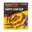 Клипсове за шарански монтажи Extra Carp Safety Lead Clip 4415 - 10 бр.