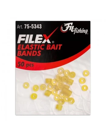 Силиконови пръстени за пелети Filex Elastic Bait Bands 5343 - 50 бр.