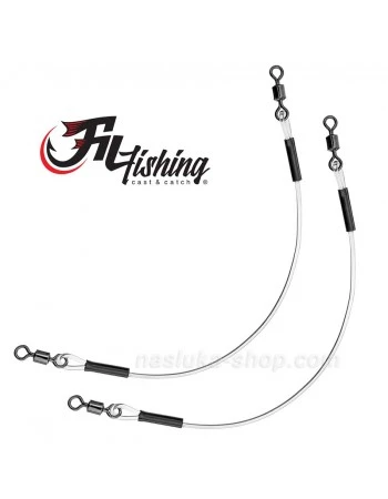 Еластични връзки с вирбели за фидер Fil Fishing Power Gum Link Swivels - 7539