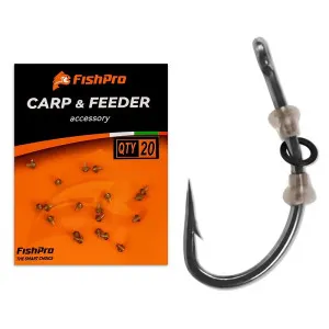 Стопери за кука FishPro Hooked Stop, 20 бр. Стопери за кука FishPro Hooked Stop, 20 бр.