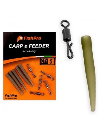 Монтажи бърза връзка с шлаух FishPro QC Anti Tangle - 5бр.