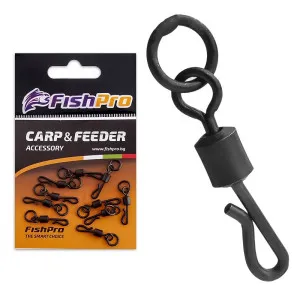 Вирбели-бързи връзки с халка FishPro QC Ring Swivel Вирбели-бързи връзки с халка FishPro QC Ring Swivel