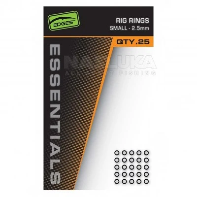 Кръгли халки за монтажи Fox Edges Essentials Rig Rings, 25 бр.