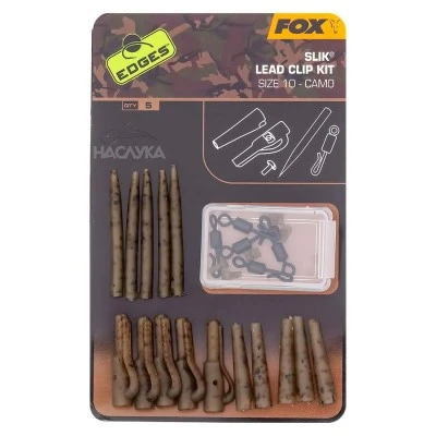 Материали за монтажи Fox Slik Lead Clip Kit - Camo