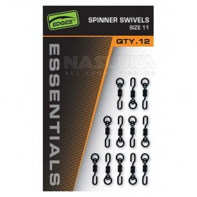 Вирбели за Ronnie Rig монтаж Fox Edges Essentials Spinner Swivels, size 11, 12 бр.