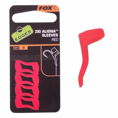 Аксесоари за zig-rig монтажи Fox Zig Aligna Sleeves - Red